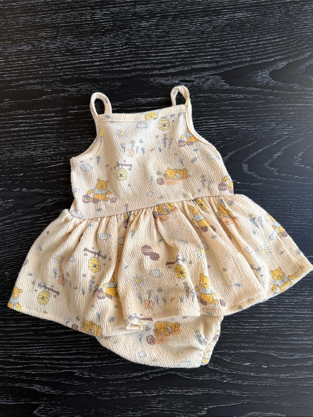 Disney Winnie the Pooh Print One-Piece Dress Romper